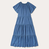 Stetson Lyocell Denim Long Three Tiered Dress - Stetson - Flyclothing LLC