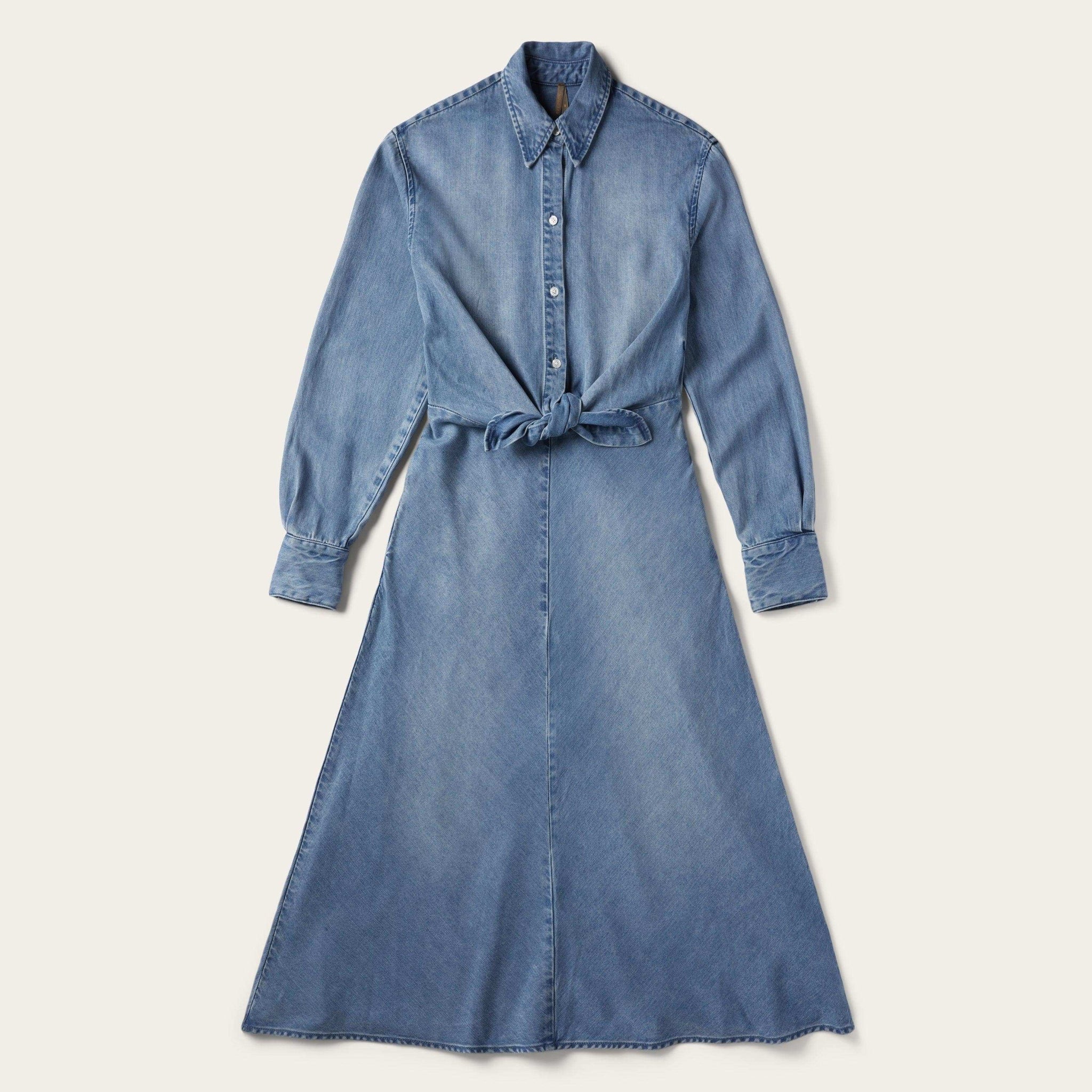 Stetson Denim Tencel Tie-Front Dress - Stetson - Flyclothing LLC
