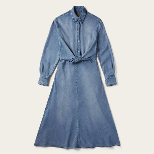 Stetson Denim Tencel Tie-Front Dress - Stetson - Flyclothing LLC