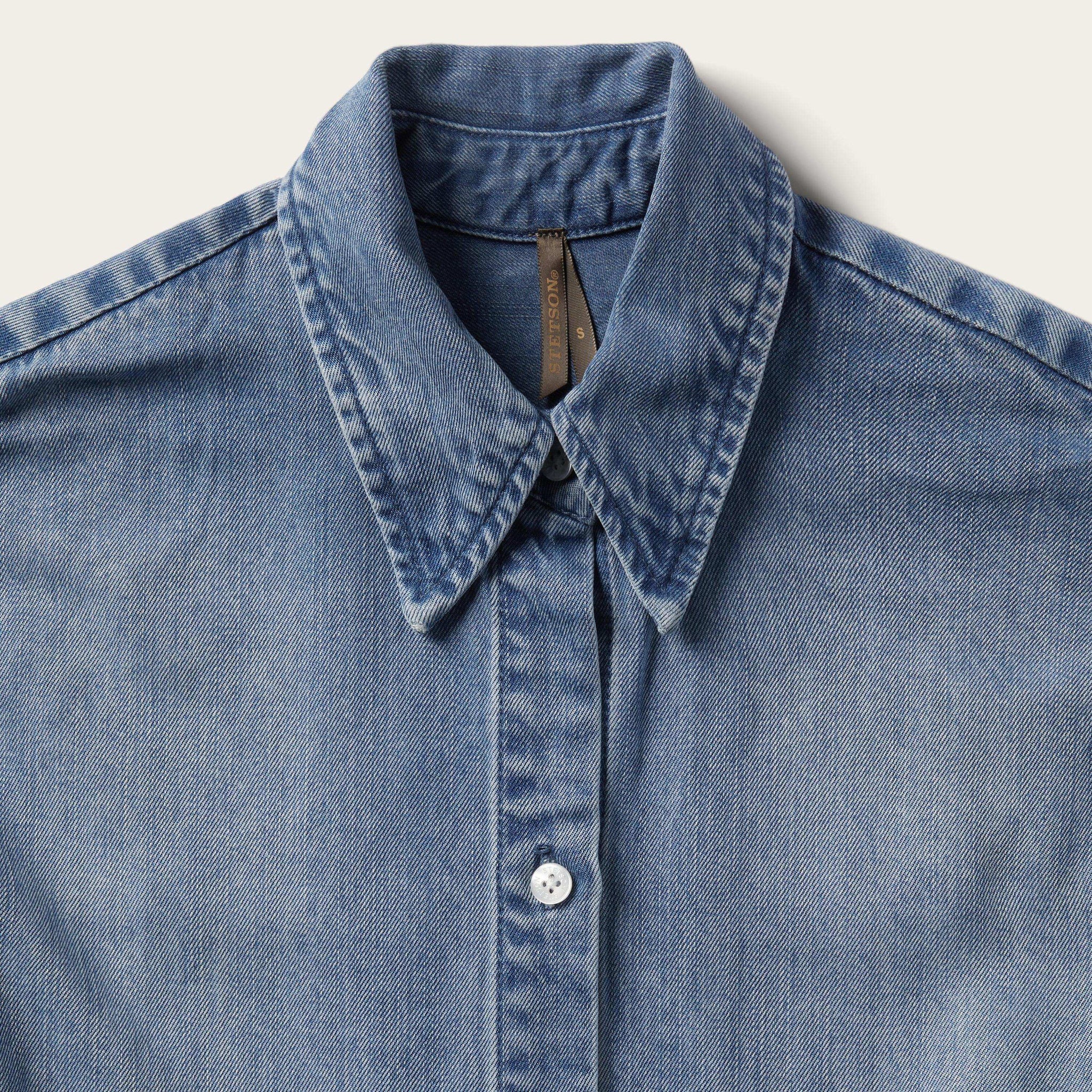 Stetson Denim Tencel Tie-Front Dress - Stetson - Flyclothing LLC