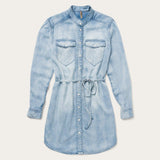 Stetson Long Sleeve Denim Shirt Dress - Stetson - Flyclothing LLC