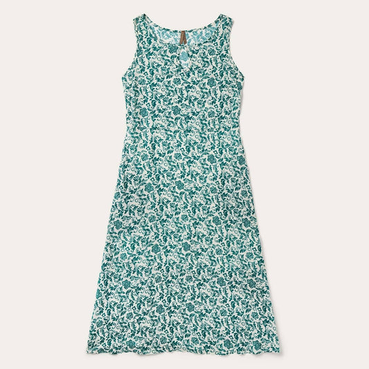 Stetson Jade Floral Print Rayon Sleeveless Dress