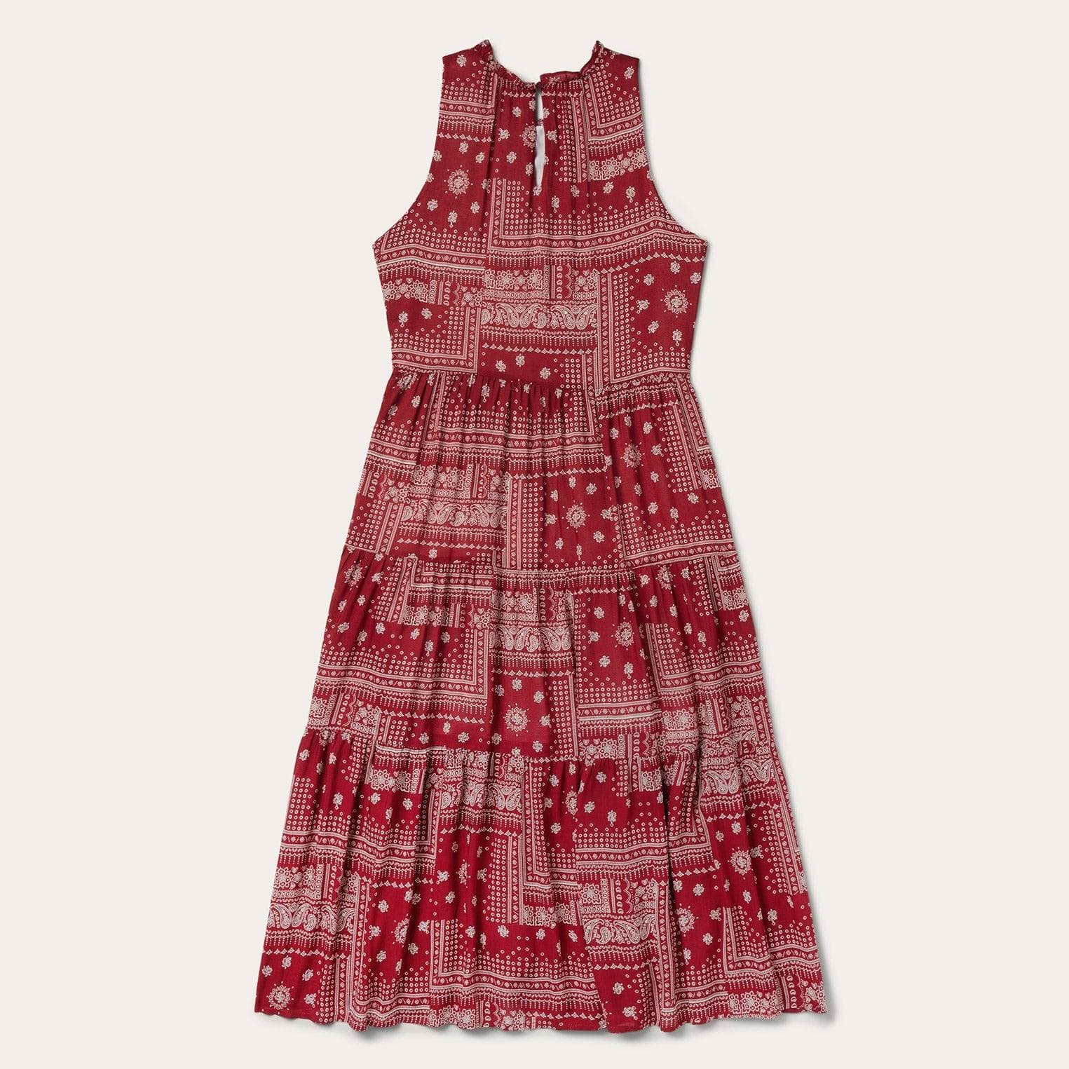 Stetson Red Bandana Patchwork Dress - Flyclothing LLC
