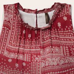 Stetson Red Bandana Patchwork Dress - Flyclothing LLC