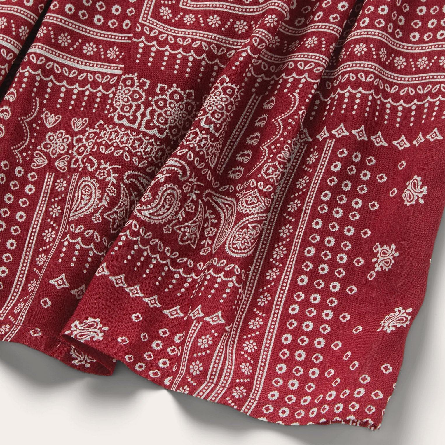 Stetson Red Bandana Patchwork Dress - Flyclothing LLC