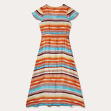 Stetson Sunset Serape Print Rayon Herringbone Wrap Front Dress - Stetson - Flyclothing LLC