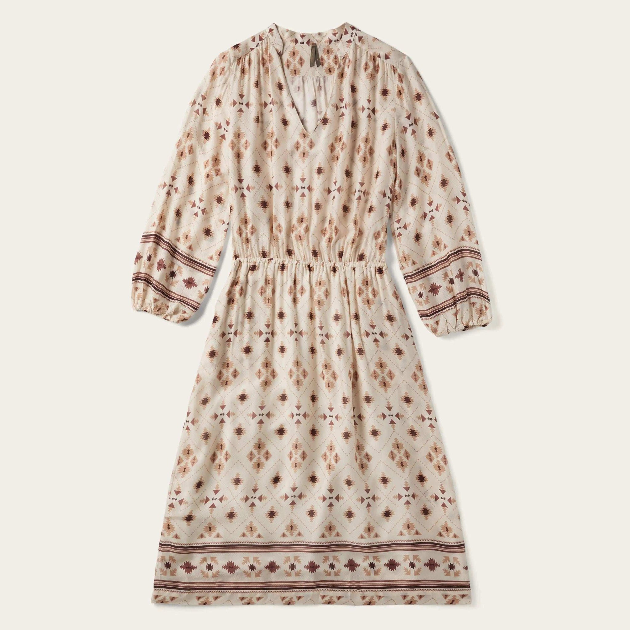 Stetson Gaucho Border Print Rayon Herringbone Dress - Stetson - Flyclothing LLC