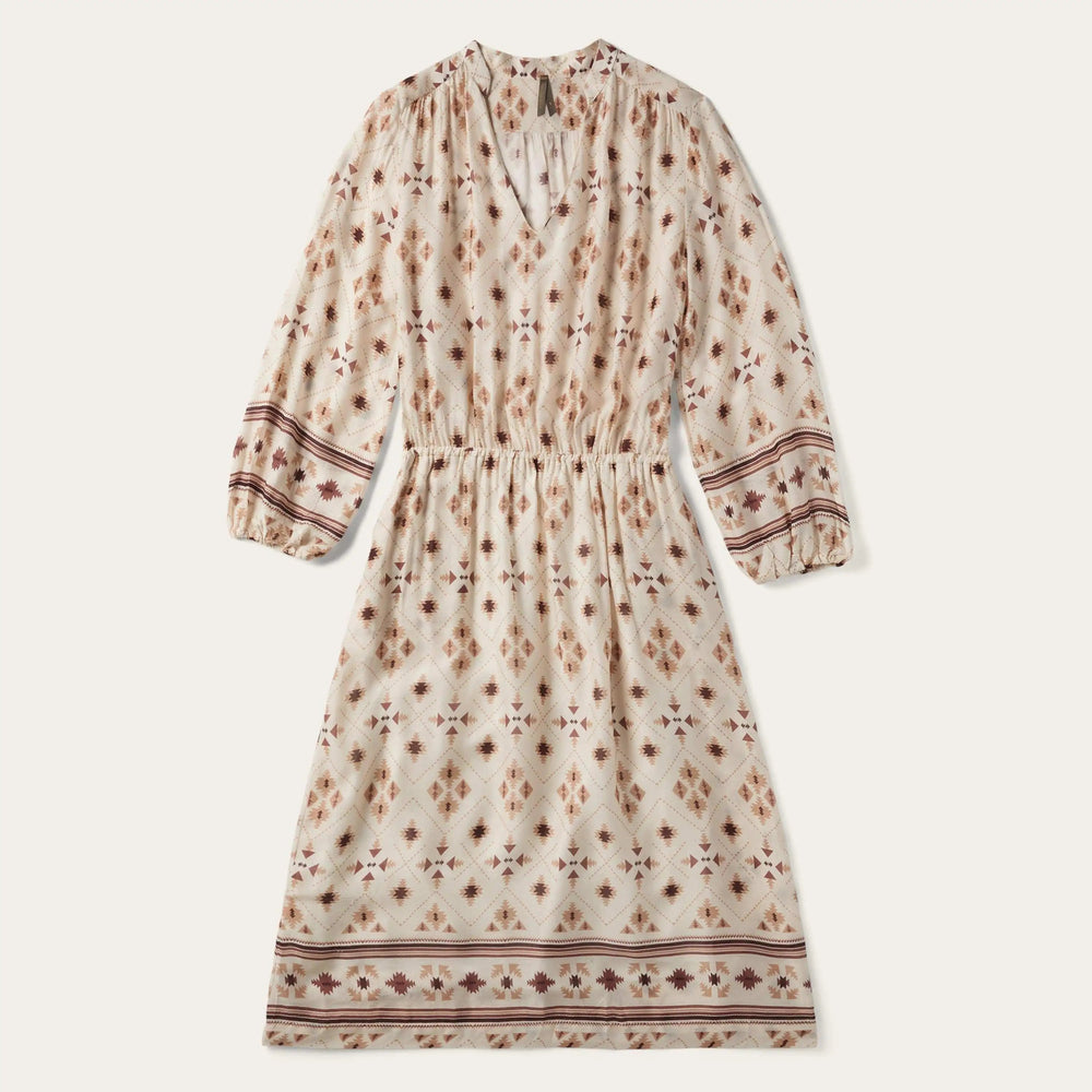 Stetson Gaucho Border Print Rayon Herringbone Dress - Stetson