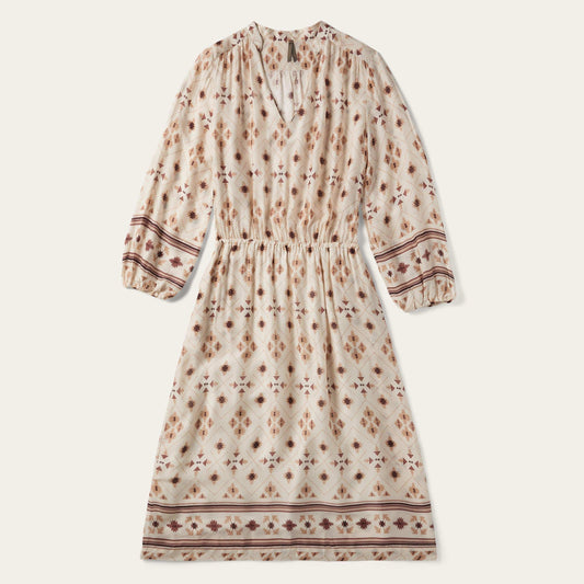 Stetson Gaucho Border Print Rayon Herringbone Dress - Stetson