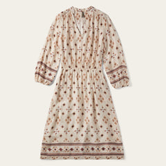 Stetson Gaucho Border Print Rayon Herringbone Dress - Stetson