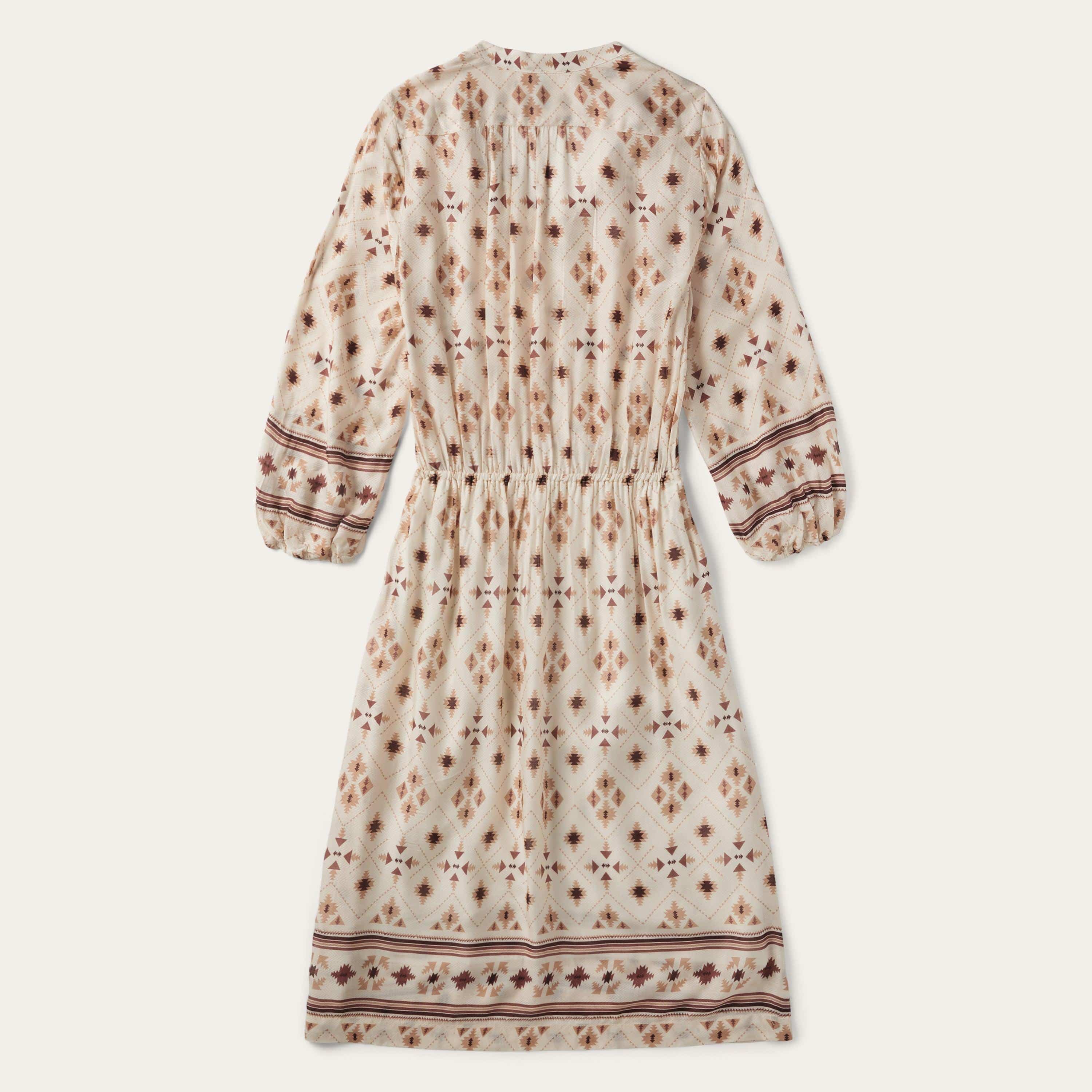 Stetson Gaucho Border Print Rayon Herringbone Dress - Stetson