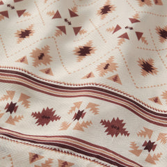 Stetson Gaucho Border Print Rayon Herringbone Dress - Stetson