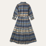 Stetson Indigo Serape Print Rayon Twill Dress - Stetson - Flyclothing LLC