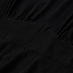 Stetson Black Rayon Herringbone Twill Midi Dress - Flyclothing LLC