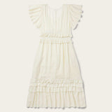 Stetson Cream Rayon Herringbone Dress - Stetson - Flyclothing LLC