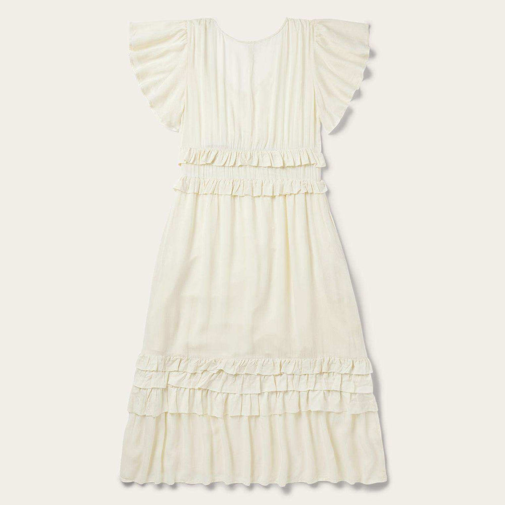 Stetson Cream Rayon Herringbone Dress - Stetson - Flyclothing LLC