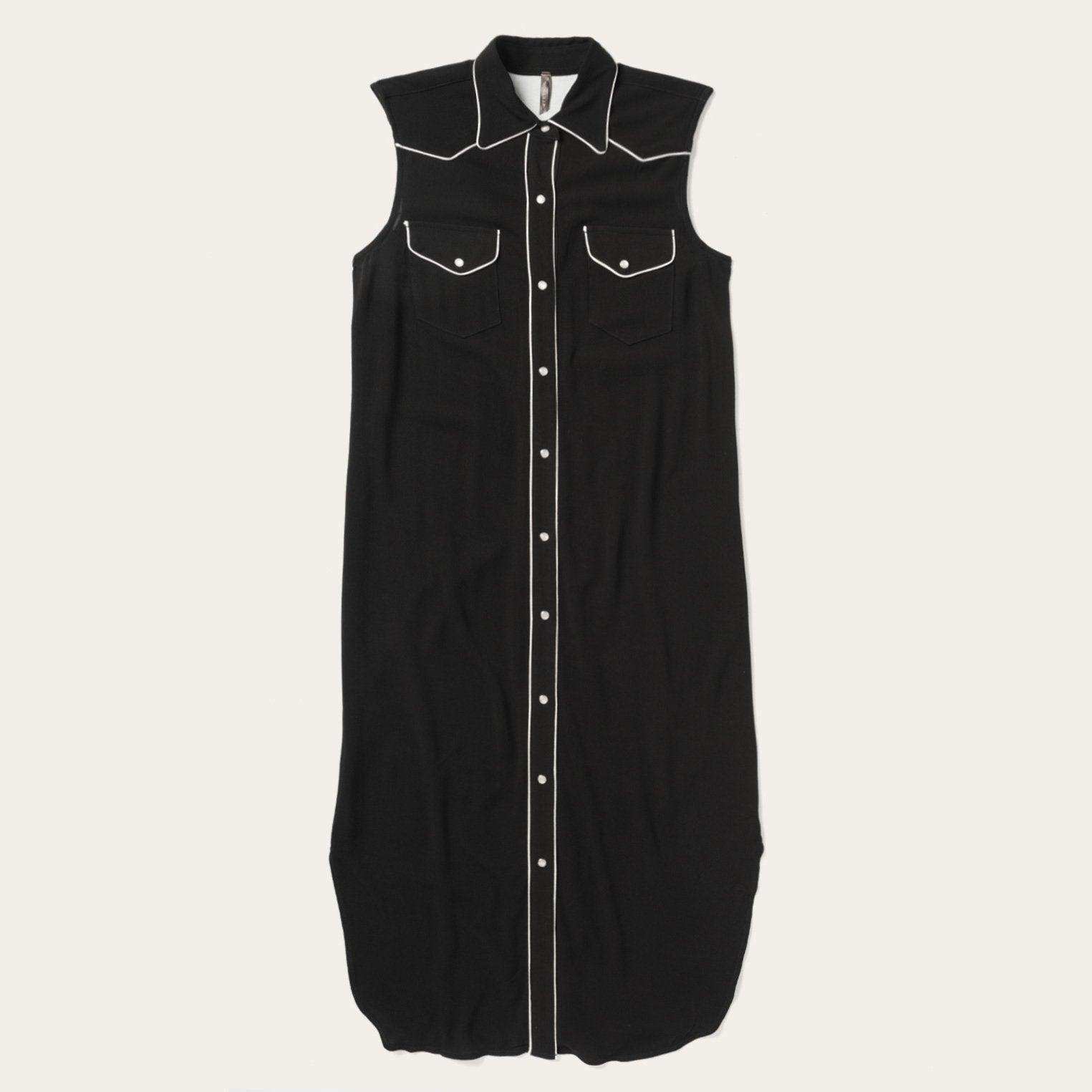 Stetson Sleeveless Western Shirt Dress - Stetson - Flyclothing LLC