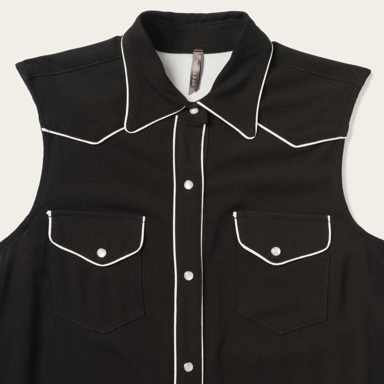 Stetson Sleeveless Western Shirt Dress - Flyclothing LLC