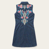 Stetson Embroidered Denim Shirt Dress - Stetson - Flyclothing LLC