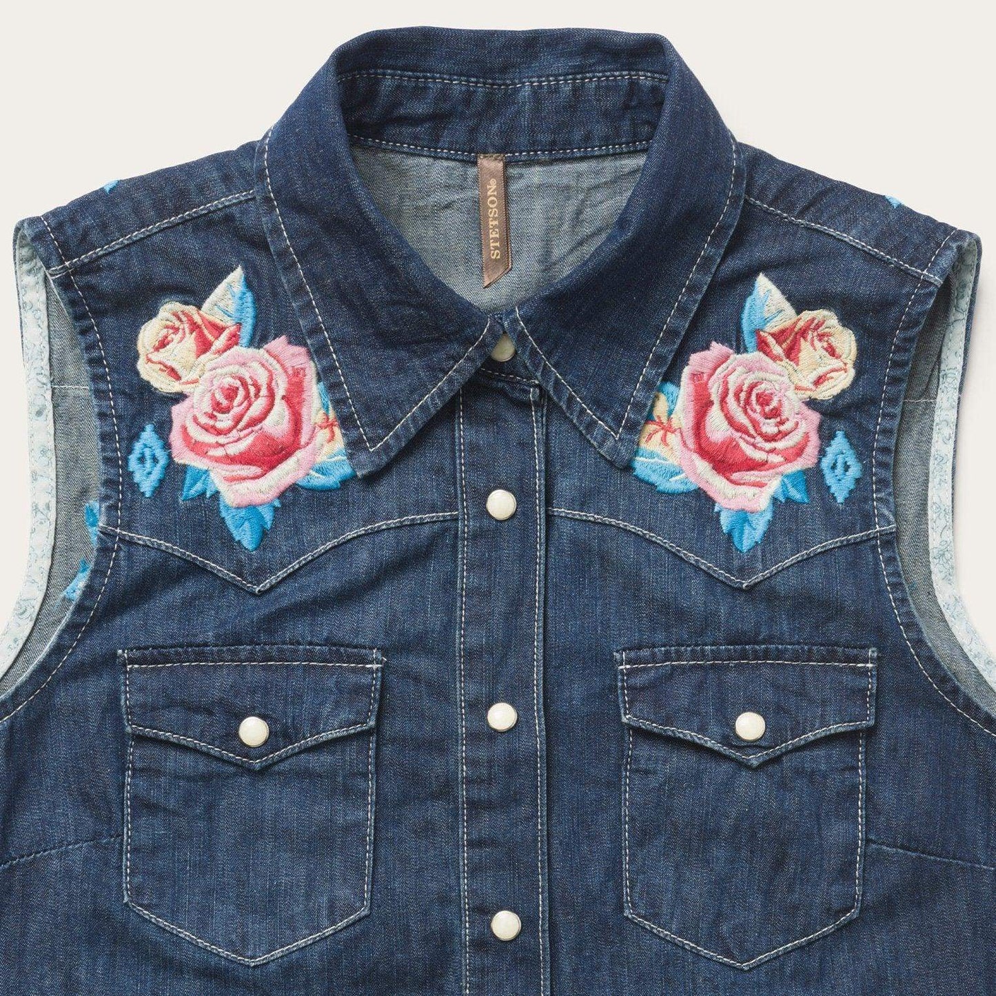 Stetson Embroidered Denim Shirt Dress - Stetson - Flyclothing LLC