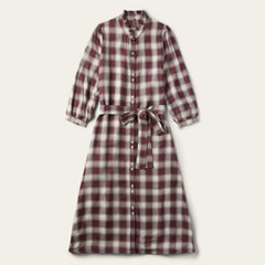 Stetson Gaucho Plaid Prairie Shirt Dress