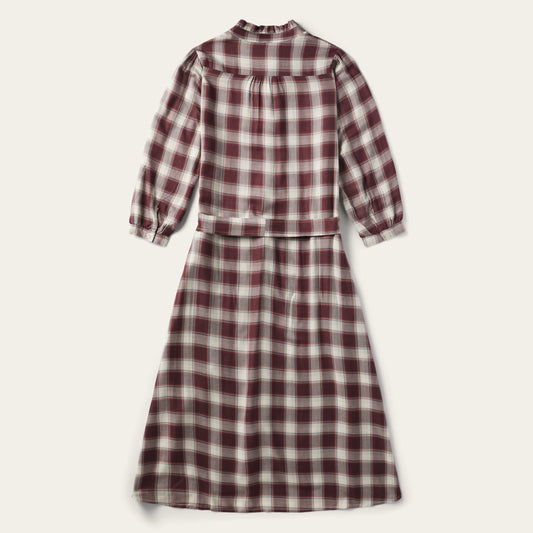Stetson Gaucho Plaid Prairie Shirt Dress - Flyclothing LLC