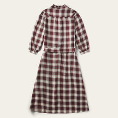 Stetson Gaucho Plaid Prairie Shirt Dress