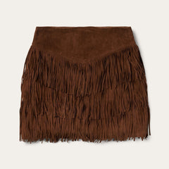 Stetson Lamb Suede Fringe Mini Skirt