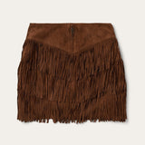 Stetson Lamb Suede Fringe Mini Skirt - Stetson