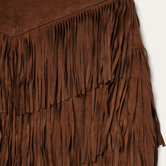 Stetson Lamb Suede Fringe Mini Skirt - Flyclothing LLC