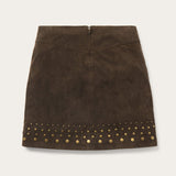 Stetson Lamb Suede Skirt with Nailheads - Stetson