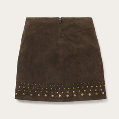 Stetson Lamb Suede Skirt with Nailheads - Flyclothing LLC