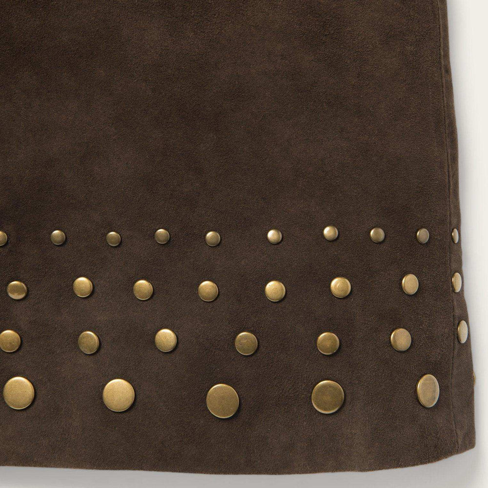 Stetson Lamb Suede Skirt with Nailheads - Stetson - Flyclothing LLC