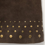 Stetson Lamb Suede Skirt with Nailheads - Stetson