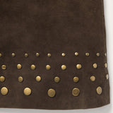 Stetson Lamb Suede Skirt with Nailheads - Stetson