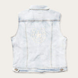 Stetson Light Wash Denim Vest - Stetson - Flyclothing LLC