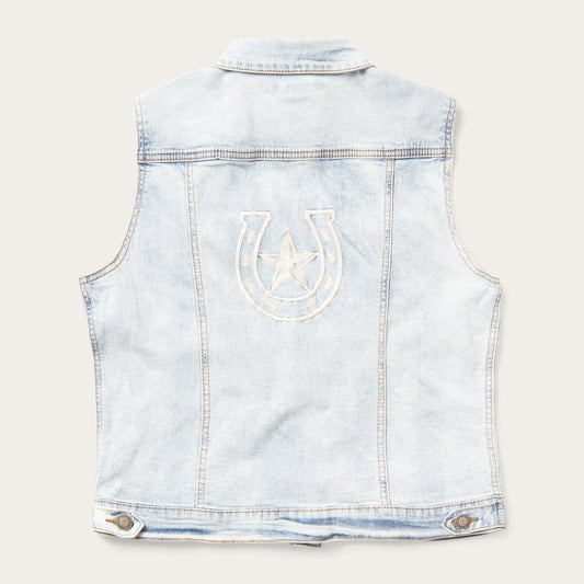 Stetson Light Wash Denim Vest - Flyclothing LLC