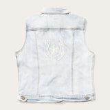 Stetson Light Wash Denim Vest - Stetson