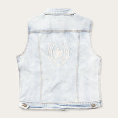 Stetson Light Wash Denim Vest - Flyclothing LLC