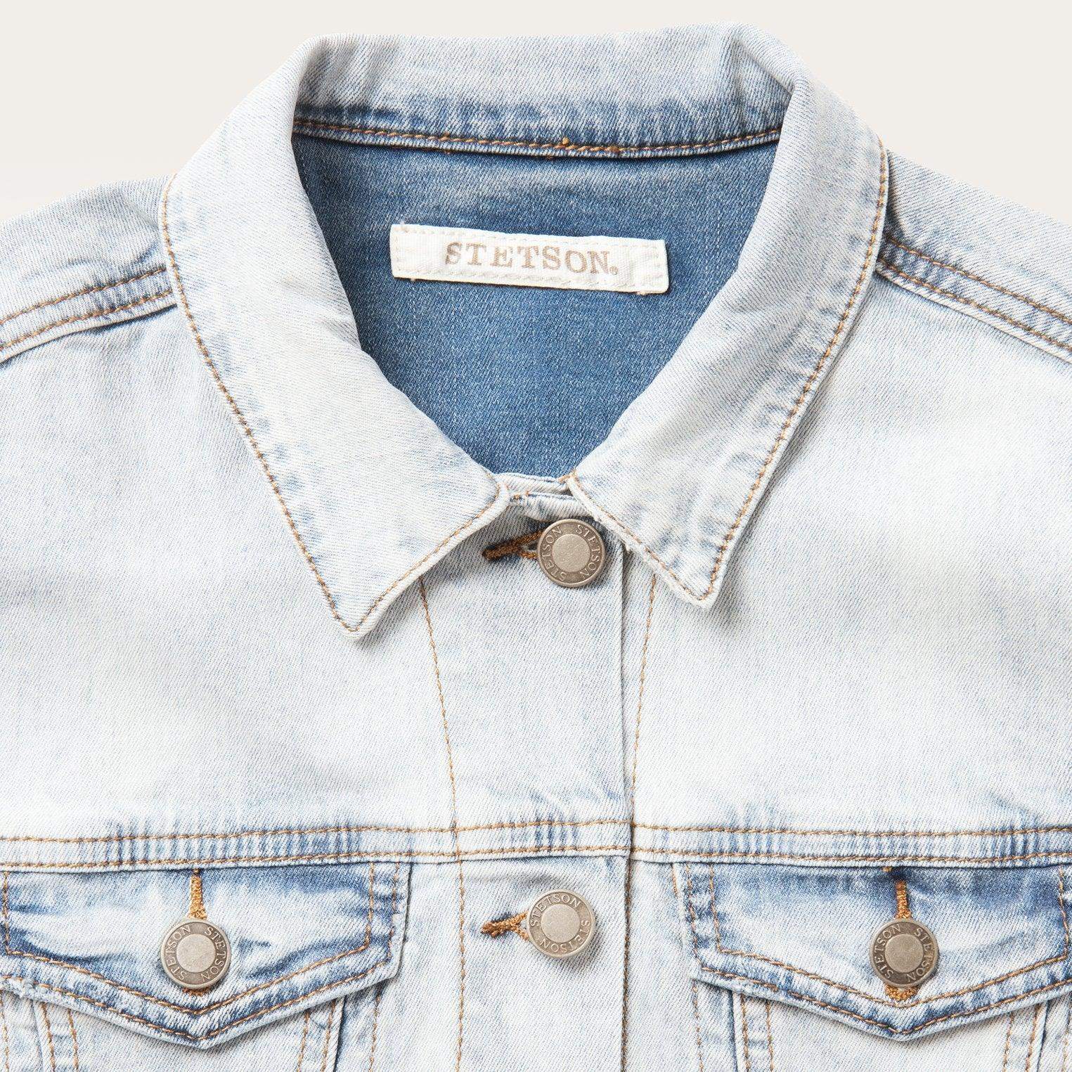 Stetson Light Wash Denim Vest - Stetson - Flyclothing LLC
