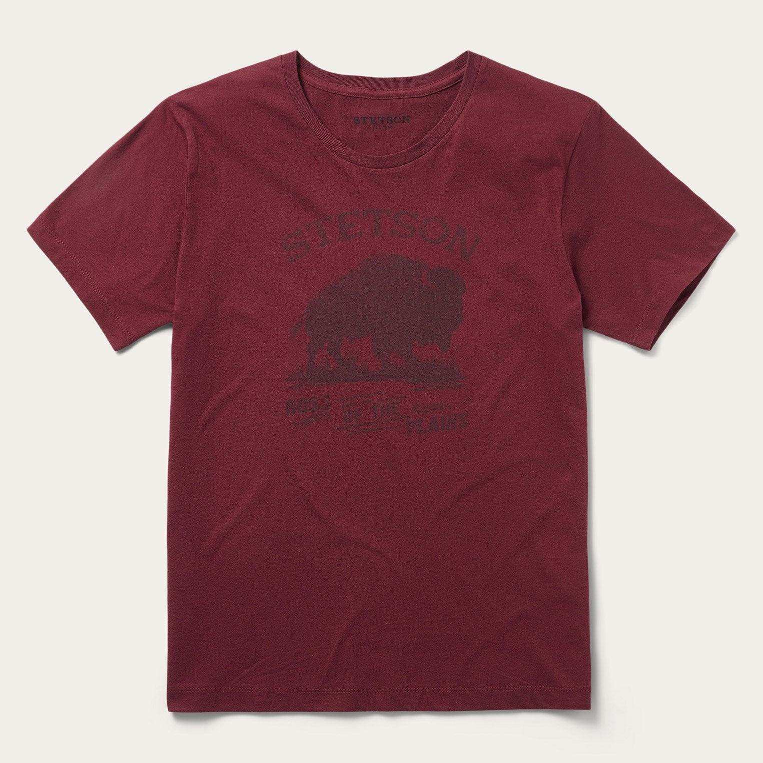 Stetson Red Bison Graphic Tee - Stetson - Flyclothing LLC