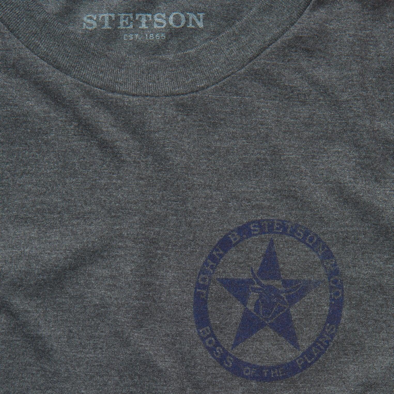 Stetson Heather Gray Long Sleeve Jersey T-Shirt - Flyclothing LLC