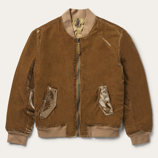 Stetson Embroidered Velvet Bomber Jacket