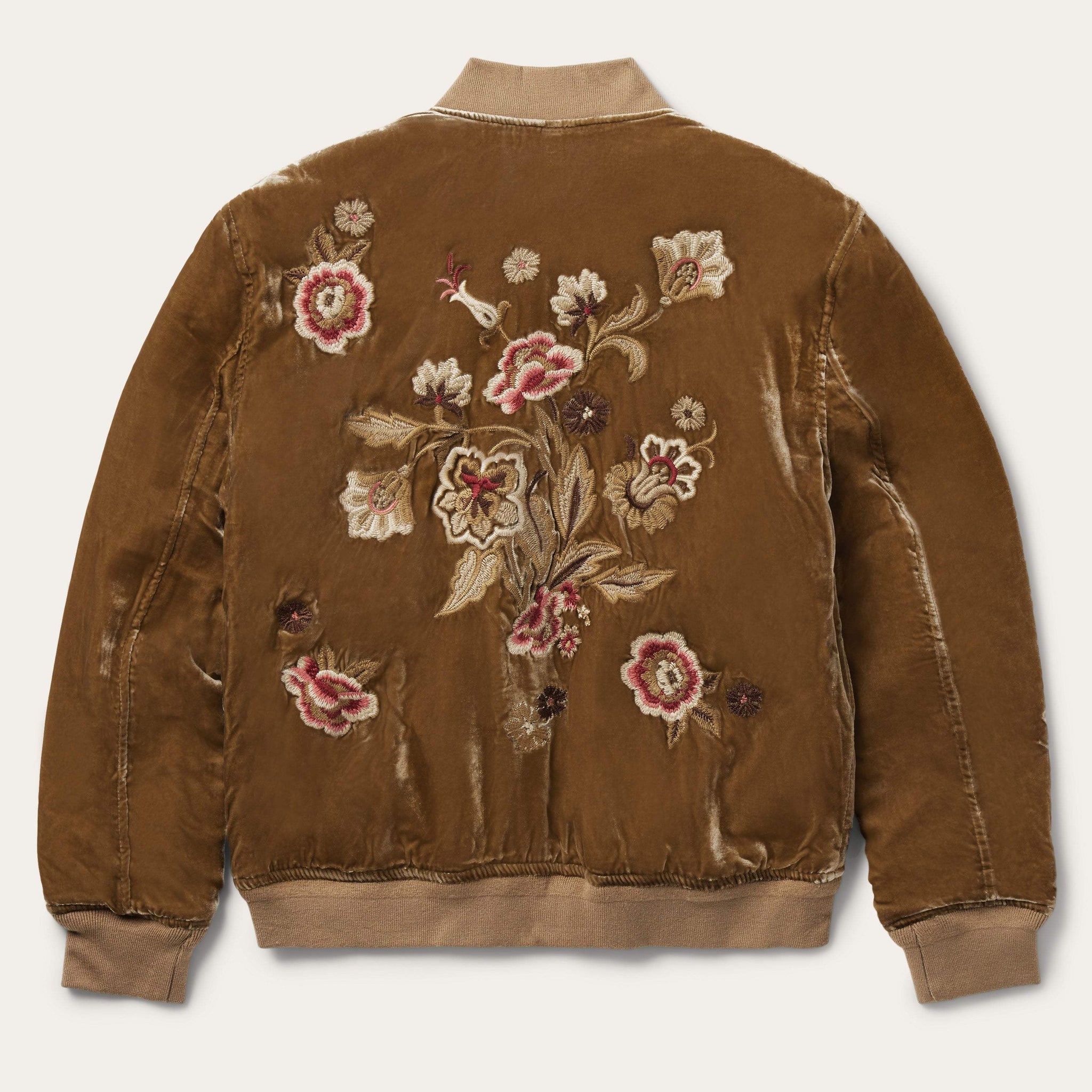 Stetson Embroidered Velvet Bomber Jacket - Stetson - Flyclothing LLC