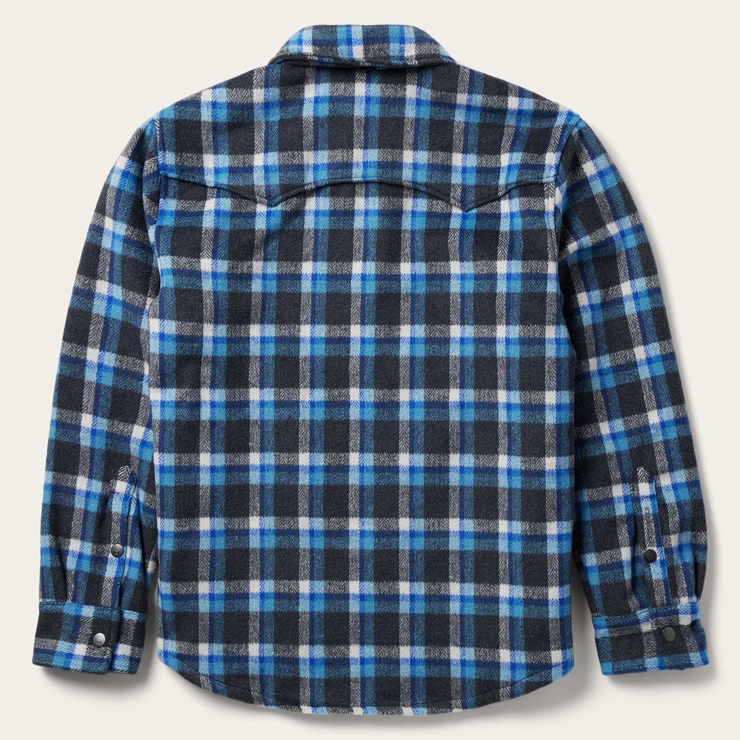 Stetson Blue Plaid Quilted Shirt Jacket - Stetson - Flyclothing LLC