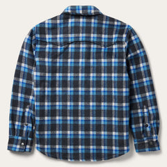 Stetson Blue Plaid Quilted Shirt Jacket