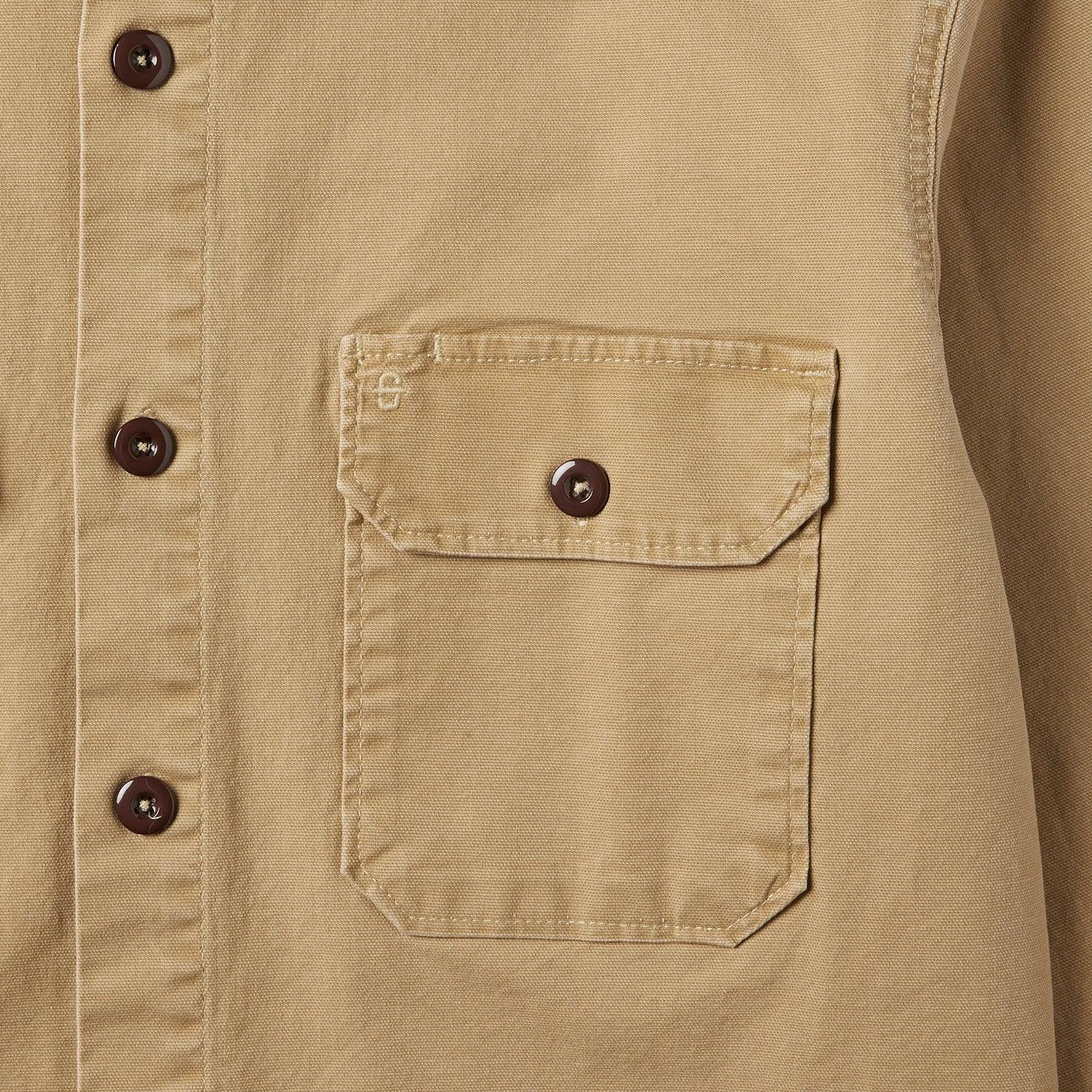 Stetson Camel Stretch Canvas Shirt Jacket