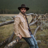 Stetson Camel Stretch Canvas Shirt Jacket - Stetson - Flyclothing LLC