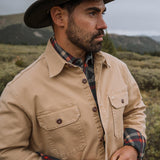 Stetson Camel Stretch Canvas Shirt Jacket - Stetson