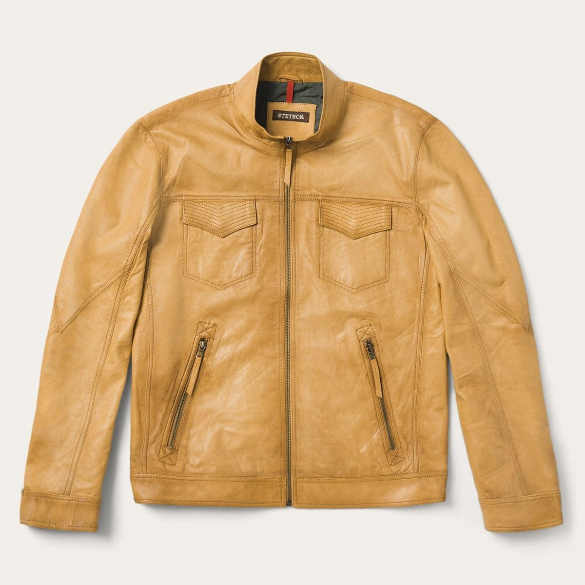 Stetson Butter Soft Distressed Leather Jacket - Flyclothing LLC